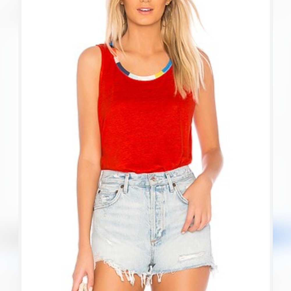 Anthropologie Splendid x Margherita linen tank top size M - Picture 2 of 10